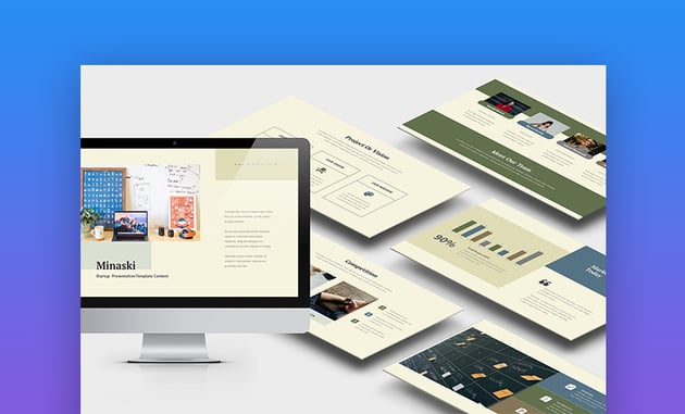 Minaski : Plantilla Keynote para plan de negocio de startup