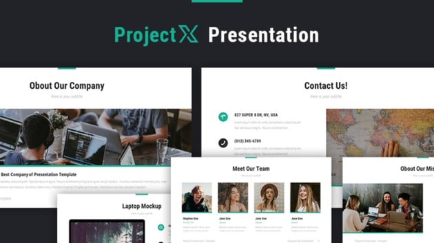 Projectx business Keynote template free