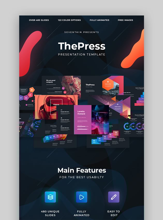 ThePress microsoft Online ppt Templates