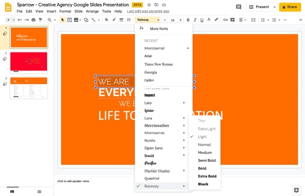 Google Slides background