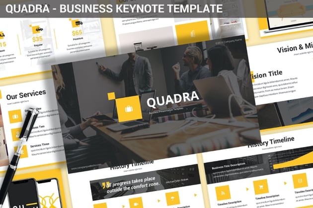 Plantilla Keynote para plan de negocio