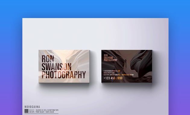 Photographer business card