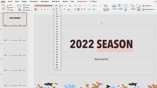 Camo PowerPoint theme