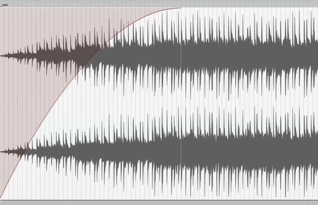 Logarithmic fade curve