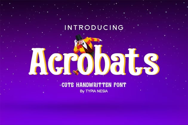 acrobats circus font