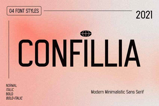 Confillia Sans Serif Roman Numeral Font