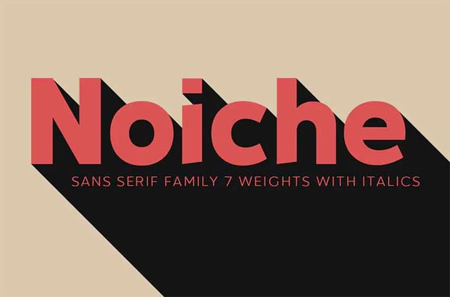 Noiche Sans Serif Roman Numeral Font