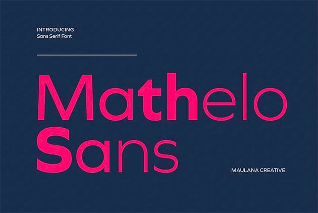 Mathelo Sans Serif Roman Numeral Font