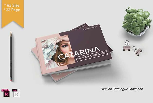 Catarina Booklet PSD Mockup