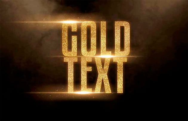 Gold Text Effect Photoshop