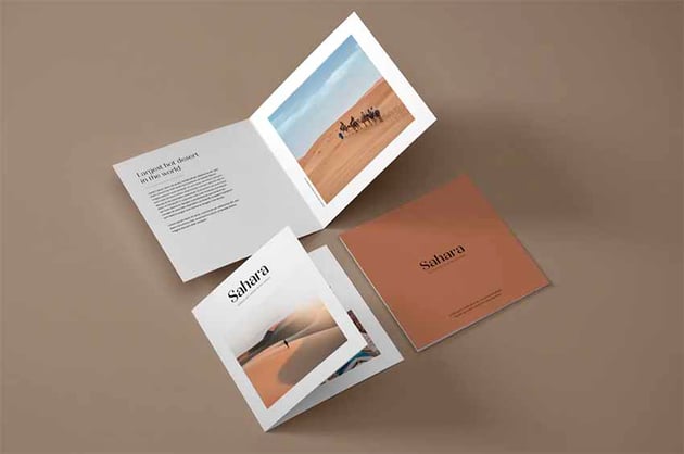 Square Booklet Mockup