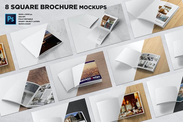 Square Mockup Brochure