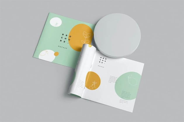 Soft Cover Square Mockup Brochure