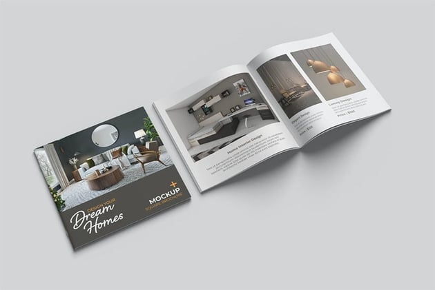 Square Brochure Mockup
