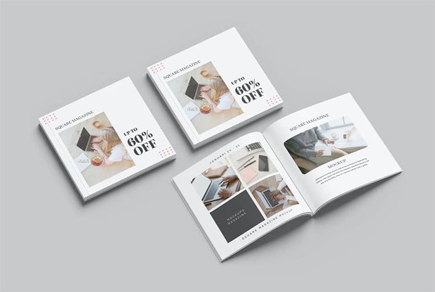 Square Booklet Mockup