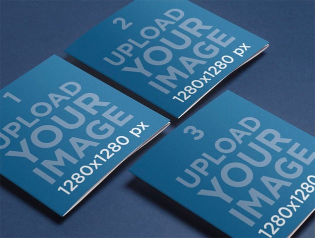 Square Booklet Mockup