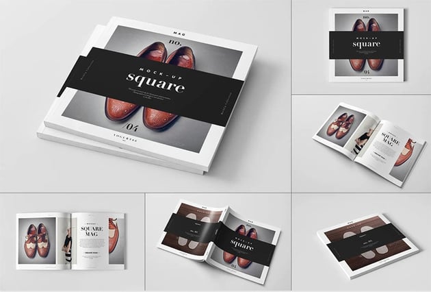 Square Brochure Mockup