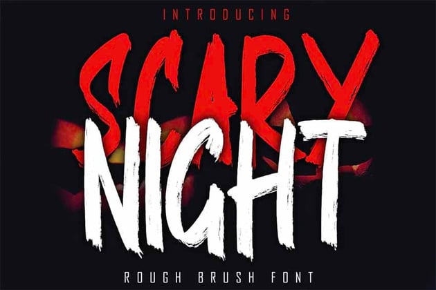 Scary Night Shouting Font 