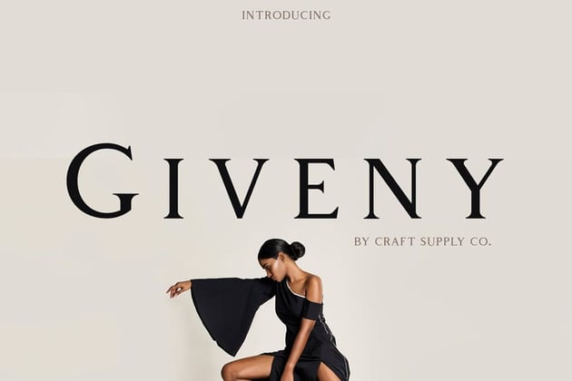 Giveny Transitional Font Examples