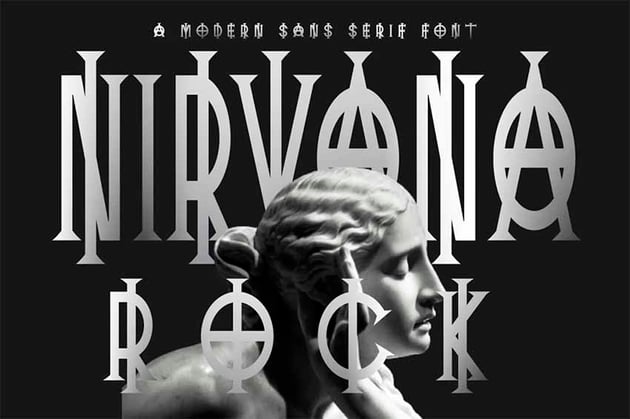 Nirvana Rock Fonts