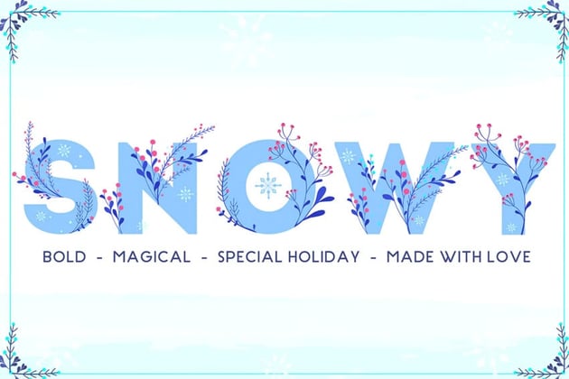 Snowy Magic Winter Fonts