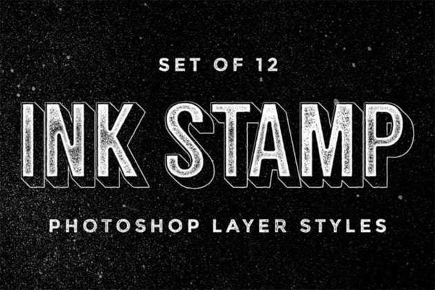 Ink Stamp Layer Styles Photoshop