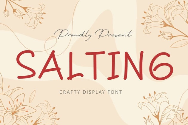 Salting Friendly Instagram Font
