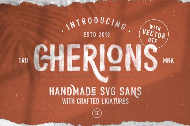 Cherions SVG Sans Serif Font