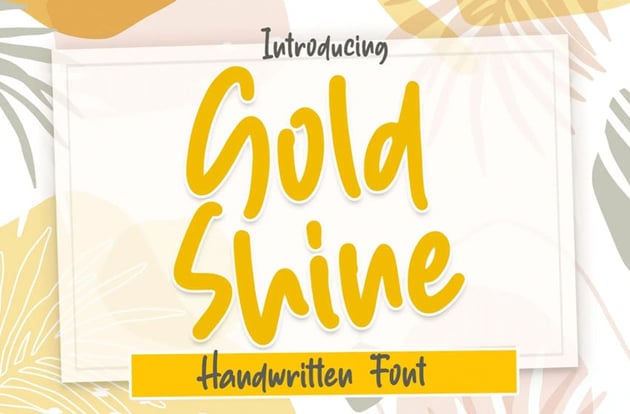 Gold Shine Font