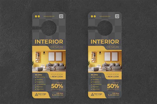 Interior Design Door Hanger Creative Promotion