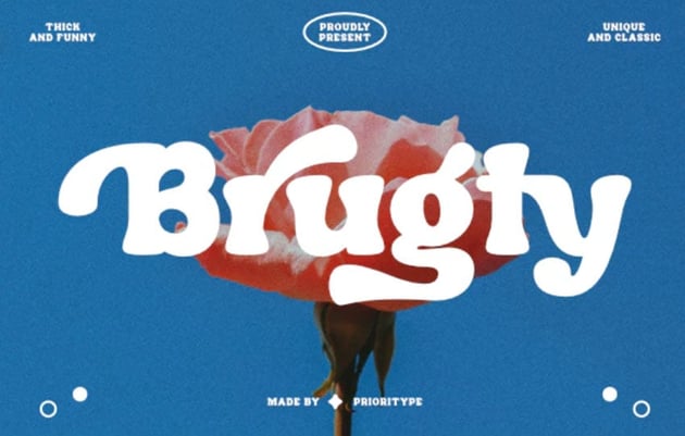 Brugty Thick Display Font