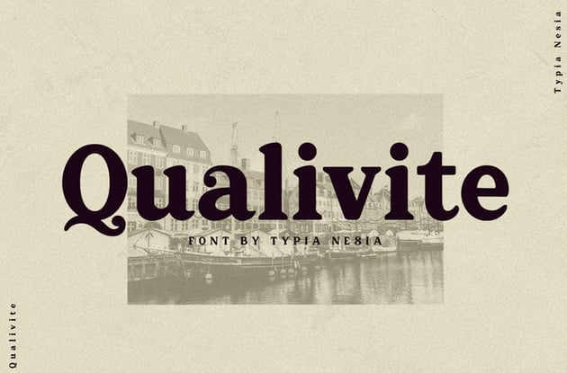 Qualivite Bold Serif Font