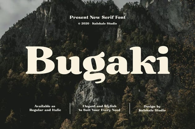 Bugaki Elegant Serif Font