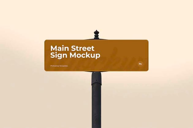 Street Sign Mockup