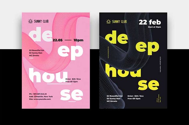 Deep House Party Poster/Flyer