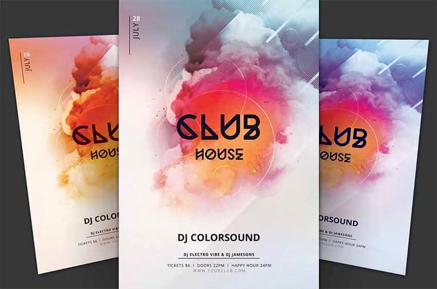 Club House Party Flyer