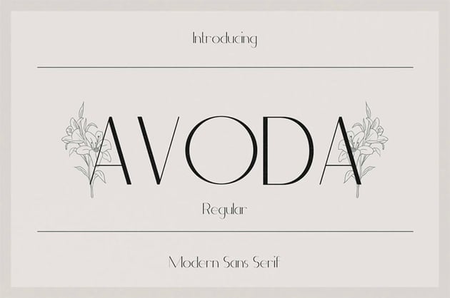 Avoda Clean Fonts