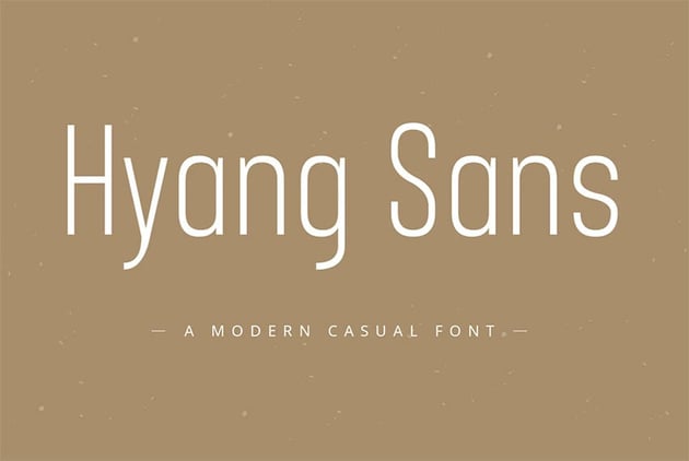 Hyang Clean Modern Fonts