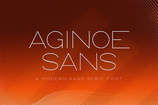 Aginoe Clean Sans Serif Fonts