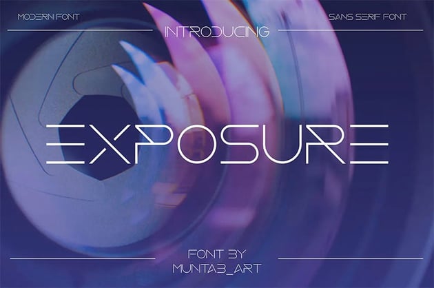 Exposure Clean Modern Fonts