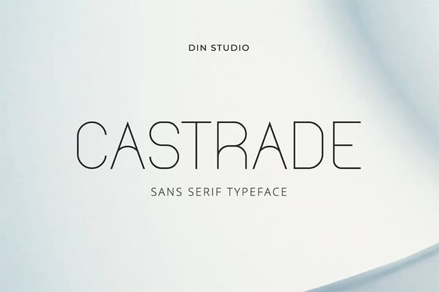 Castrade Thin Line Fonts
