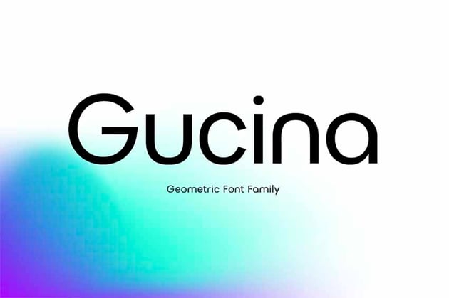 Gucina Geometric Font Family