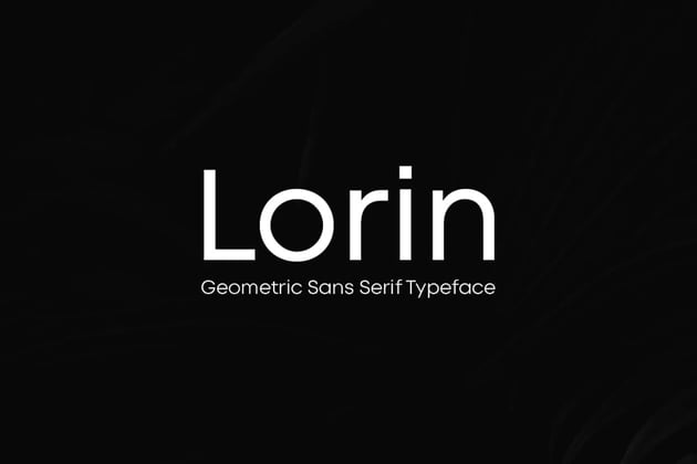 LORIN Modern Geometric Typeface
