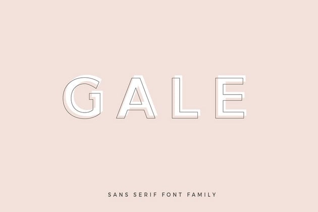 Gale Geometric Sans Serif Fonts