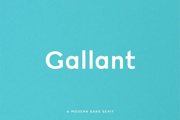 Gallant Geometric Sans Serif Typeface