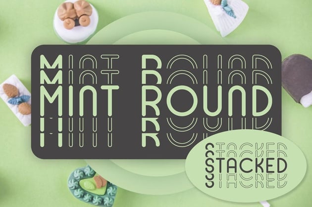 Mint Round Geometric Sans Serif Font