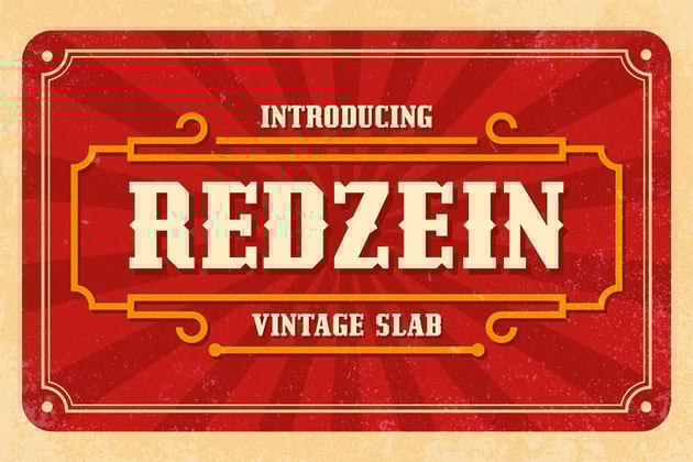 Redzen Fun Bold Serif Font