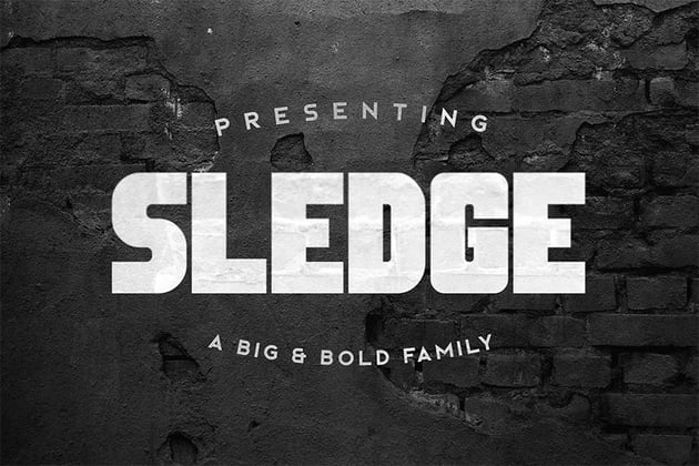 Sledge Thick Bold Font