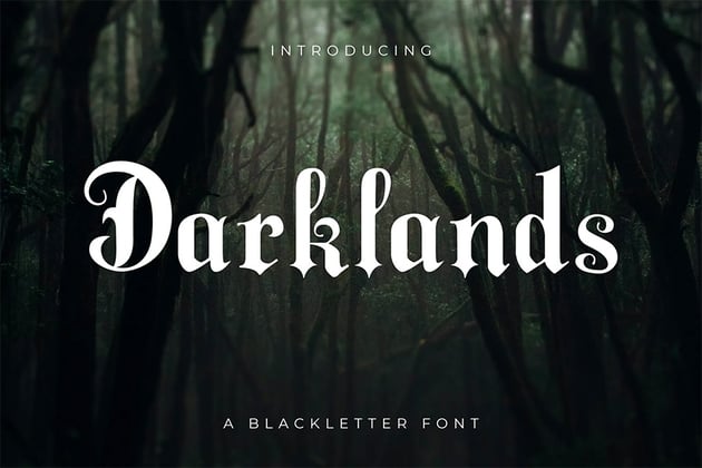 Darklands: Bold Old English Font
