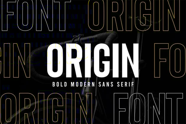 Origin Bold Type Font